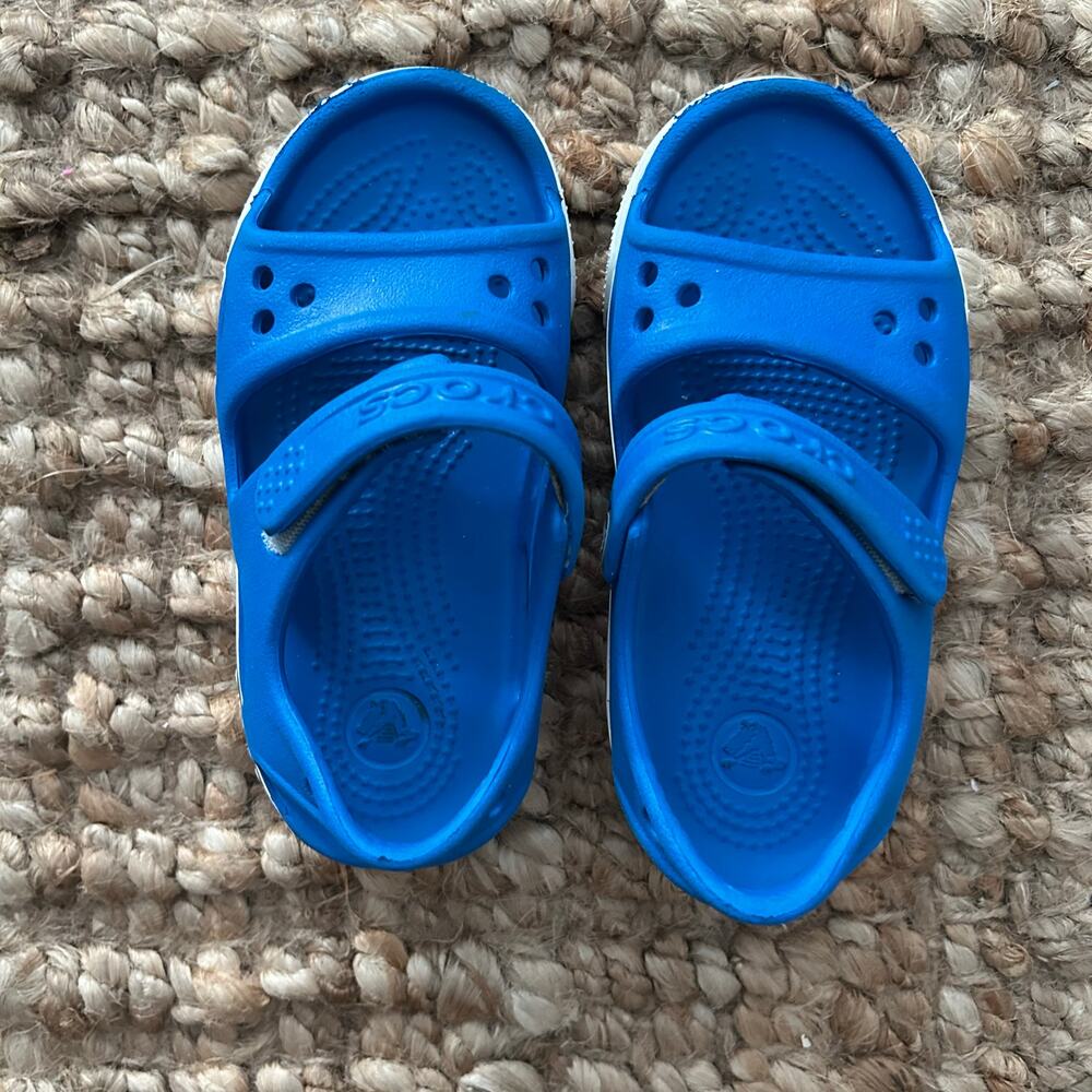 Crocs Kids Swiftwater Sandals – Blue/White – Size C8